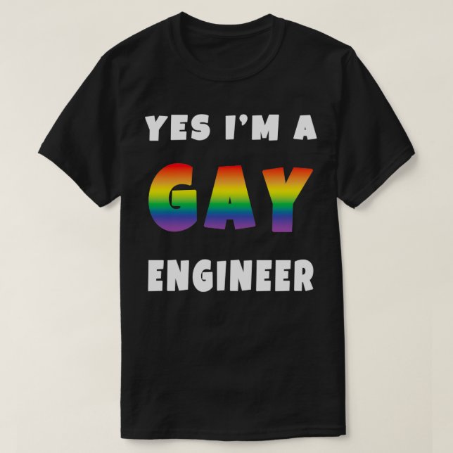 Camiseta Engenheiro YES Ix27M A GAY (Frente do Design)