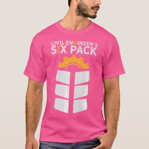 Camiseta Engenheiros Civis com Seis Pacotes. Engenheiro Eng