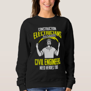 Camiseta Engenheiros Civis Precisam de Heróis Construção
