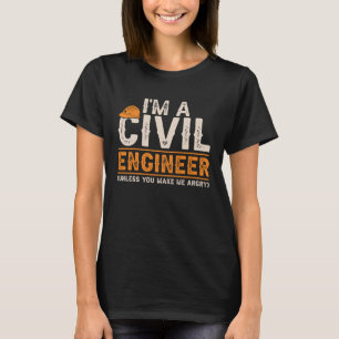 Camiseta Engenheiros civis, sou uma louca engenharia civil