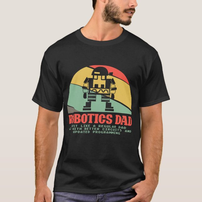 Camiseta Engenheiros de Engenharia Robótica AI do Pai Mens  (Frente)