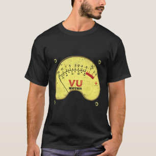 Camiseta Engenheiros de gravação de medidor de volume de áu