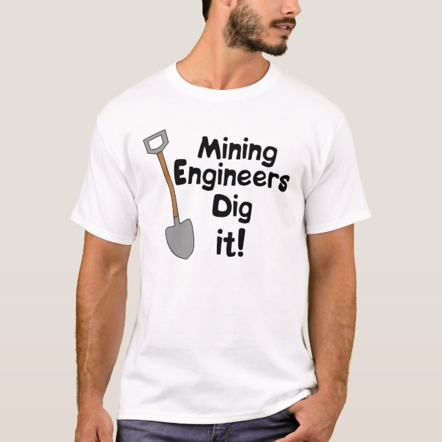 Camiseta Engenheiros de Minas Escavam Isso (Frente)