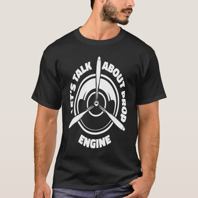 Camiseta Engineer Propeller Technician  Aircraft Mechanic (Frente)