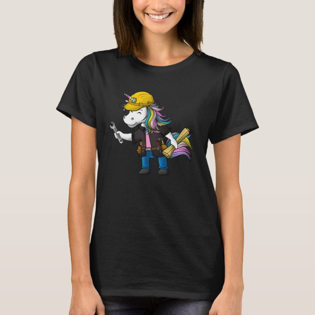 Camiseta Engineer Unicorn  Engineering Costume (Frente)