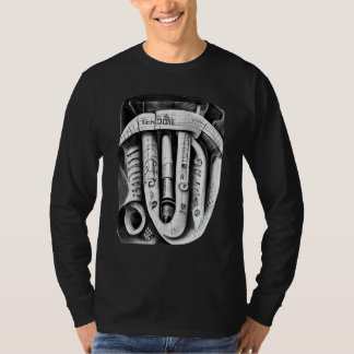 Camiseta Engineering Complex Mechanical Machine Pencil Sket