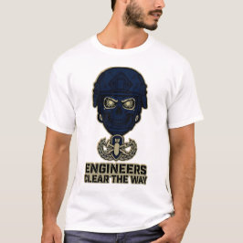 Camiseta Engineers Clear The Way Skull Helmet Tee