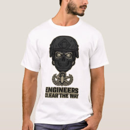 Camiseta Engineers Clear The Way Skull Helmet Tee