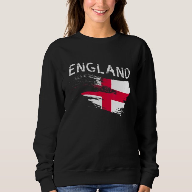 Camiseta England Flag Fan English Futebol Flag Do Reino Uni (Frente)