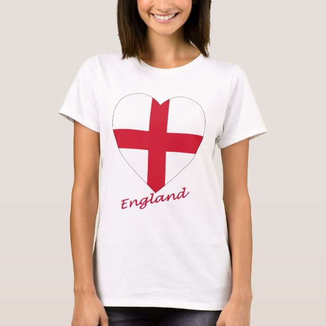 Camiseta England Flag Heart (Frente)