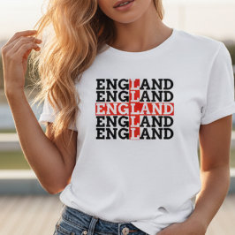 Camiseta England Flag Name Repeat Typography Soccer Fan