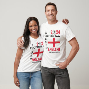 Camiseta ENGLAND Futebol Custom Name 2024 QUALQUER ANO