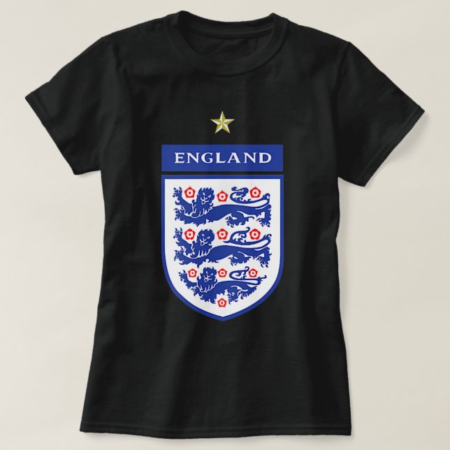 Camiseta england lionesses 2022 Three Heraldic Lio (Frente do Design)