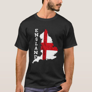 Camiseta England Map Rua George's Cross English Flag