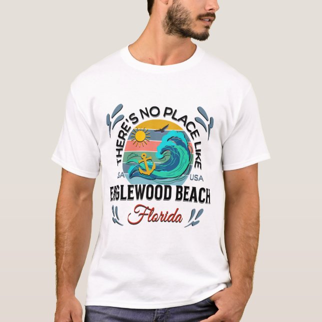 Camiseta Englewood Beach, Florida (Frente)