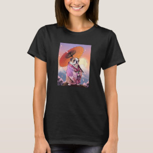 Camiseta English Buldogue Kimono Funny Dog Geisha