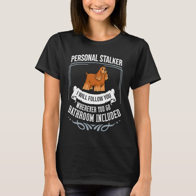Camiseta English Cocker Spaniel Dog Puppies Owner Lover 1 (Frente)