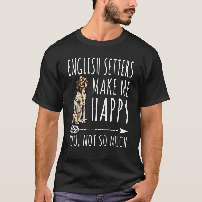 Camiseta English Setter Dog Me Resgate Happy (Frente)