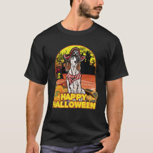Camiseta English Setter Happy Halloween Figurume Pirate Swe