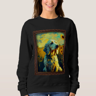 Camiseta English Setter Painting Sunflower Flower Mom Women