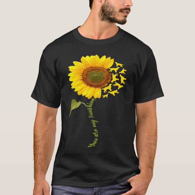 Camiseta English Setter Sunflower (Frente)