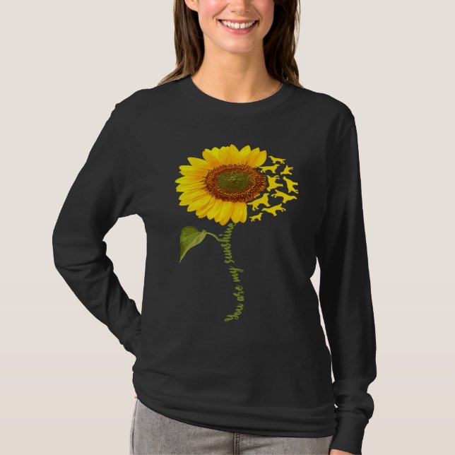 Camiseta English Setter Sunflower (Frente)