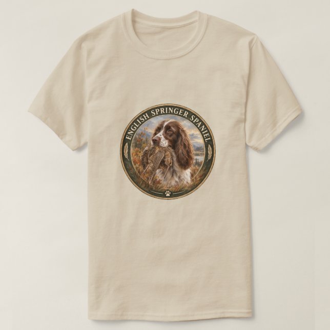 Camiseta English Springer Spaniel  (Frente do Design)