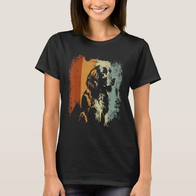 Camiseta English Springer Spaniel Dog Retro Style (Frente)