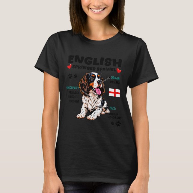 Camiseta English Springer Spaniel Owner Funny Dog Lover  (Frente)