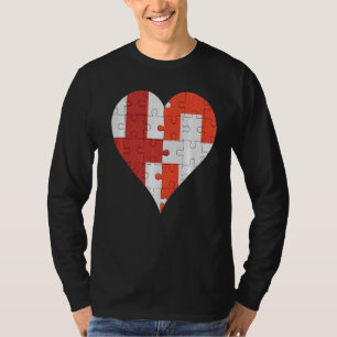 Camiseta English Swiss Flag Heart