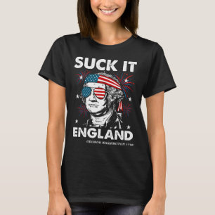 Camiseta Engraçada 4 de Julho Suck-it Inglaterra G