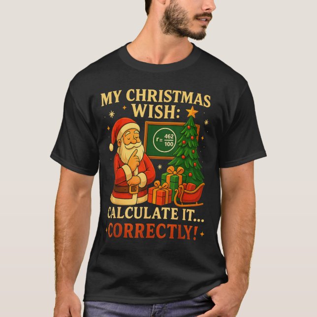 Camiseta engraçada 67 Natal Matemática 67 Meme – P (Frente)
