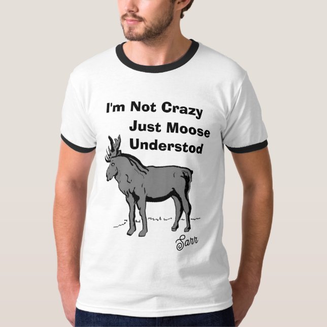 Camiseta engraçada: alce entendeu (Frente)