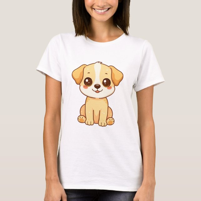 Camiseta Engraçada Amante de Cachorro Cachorrinho  (Frente)
