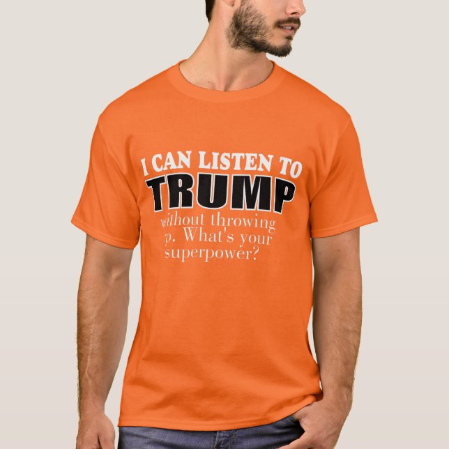 Camiseta engraçada anti-Trump (Frente)