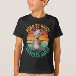 Camiseta Engraçada Arma De Cabra, Retro Goat Lover