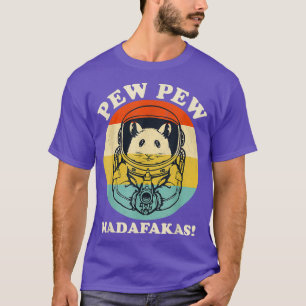 Camiseta Engraçada Arma de Hamster Arma Arma Ampliada Madaf