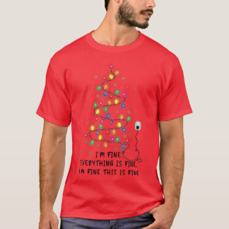 Camiseta Engraçada Árvore das Luas de Natal