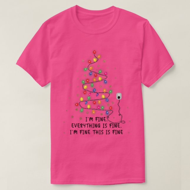 Camiseta Engraçada Árvore das Luas de Natal (Frente do Design)