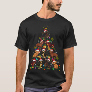 Camiseta Engraçada Árvore de Natal "Pet Dog Lover"