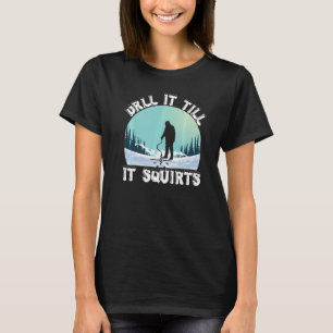Camiseta Engraçada Até Escamuflar A Pesca Do Gelo No invern