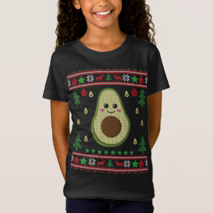 Camiseta Engraçada Avocado Feia Fruta de Natal Fria Lover G