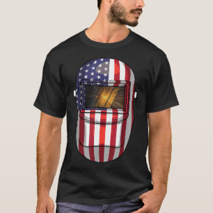 Camiseta Engraçada bandeira Americana Soltando presentes Mu