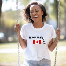 Engraçada Bandeira Canadense da Cachoeira de Niaga
