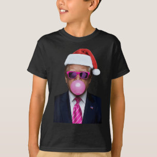 Camiseta Engraçada Bolha Rosa, Chiclete Natal