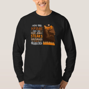 Camiseta Engraçada Caça De Animais Ao Ar Exterior