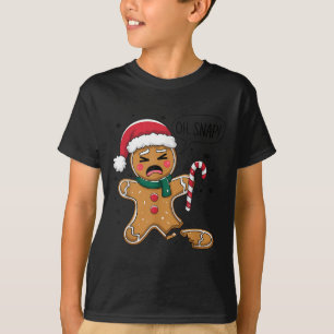 Camiseta Engraçada Cachorro de Gingerpão Cachorro de Natal