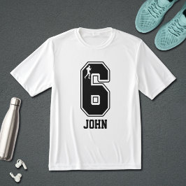 Camiseta Engraçada Casal Corrida Número 6 Nome Per