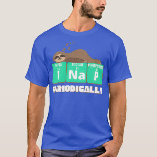 Camiseta Engraçada Ciência Lata Eu Canto Periodicamente Lút