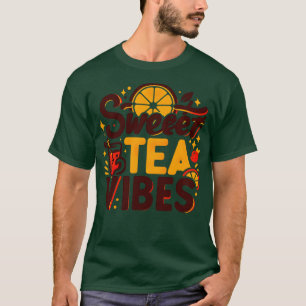 Camiseta Engraçada citação de chá doce com vintage, procure